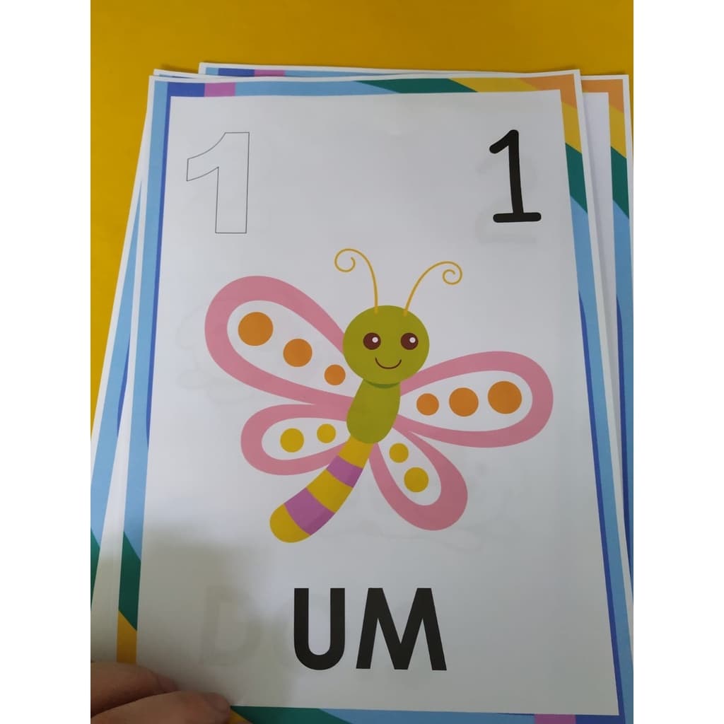 Ficha de números para crianças (1 a 10)