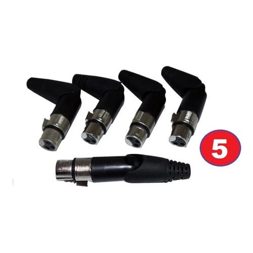 Plug Canon Femea Articulado Prime Pt Kit Com 5