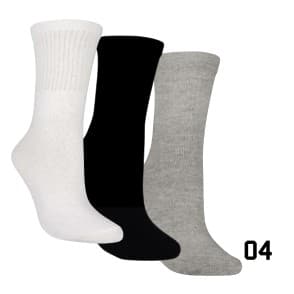 KIT MEIA 3X1 ESPORTE TOALHADA COM LYCRA - PRODUTO NACIONAL