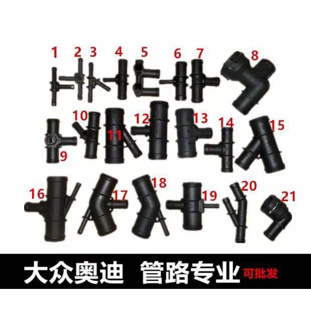 VW Bora Polo Golf AUDI Tubo De Água Quente Junta De Tubos Superior Plástico Termostato Marca Nova