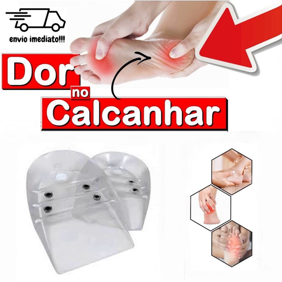 Calcanheira Em Gel Para Esporão De Calcâneo E Esporte - Par