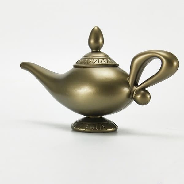 Lampada Magica Aladdin Genio Da Lampada Fantasia Brincadeira Decoração Enfeite Festa Lembrancinha Acessório Cosplay