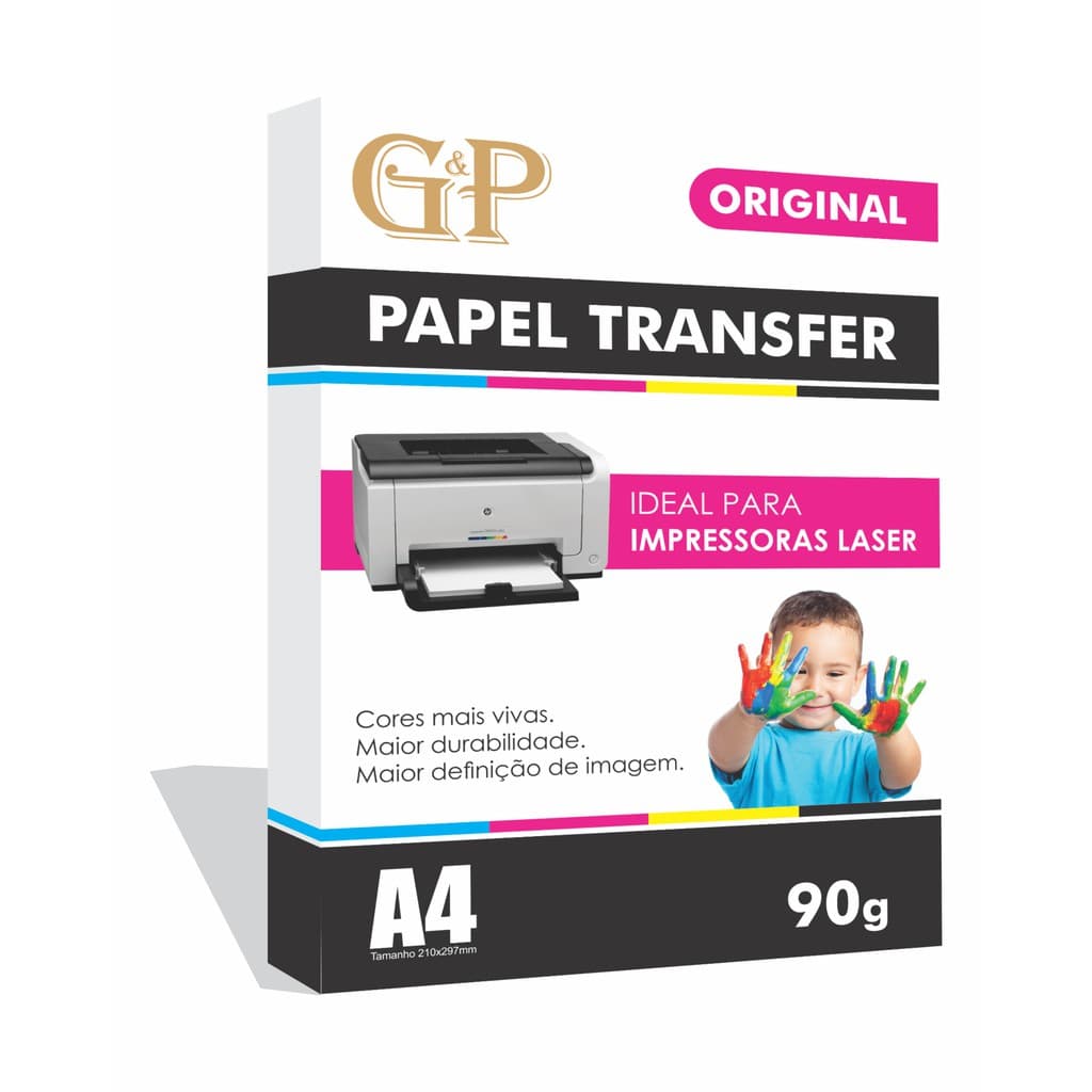 Papel Transfer Laser A4 90g  - 100 unidades