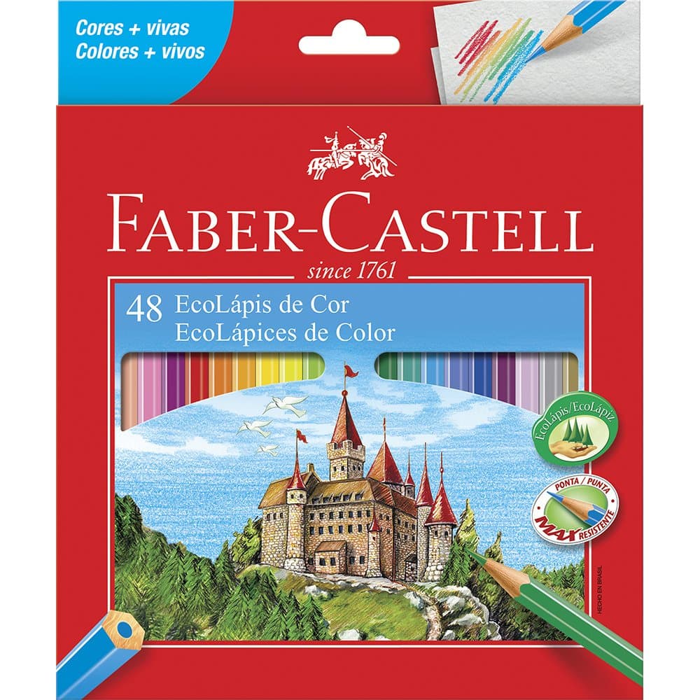 Lápis De Cor Faber Castell Max Resistente Ecolapis ENVIO RÁPIDO