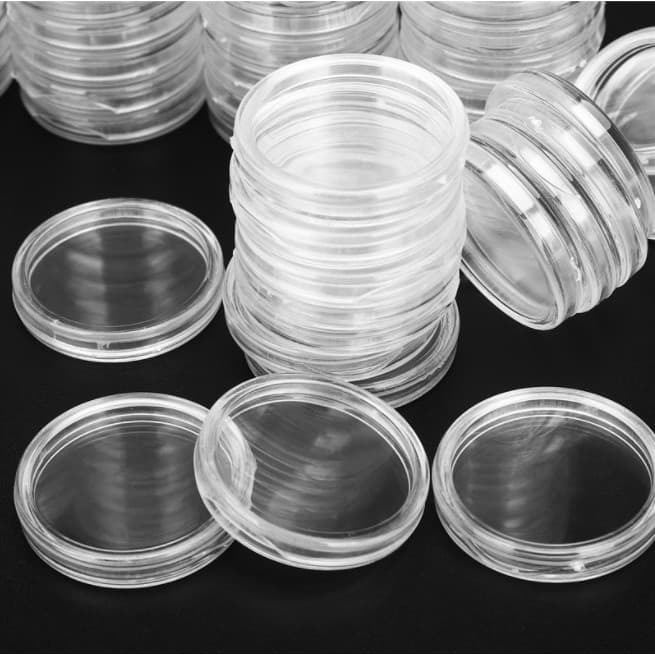 20 Capsulas de 27mm Para Moedas de 1Real
