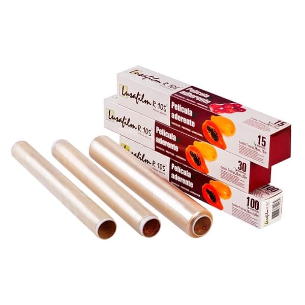 Filme Pvc Lusafilm EM DOIS TAMANHOS - Marca Premium - Para Alimentos