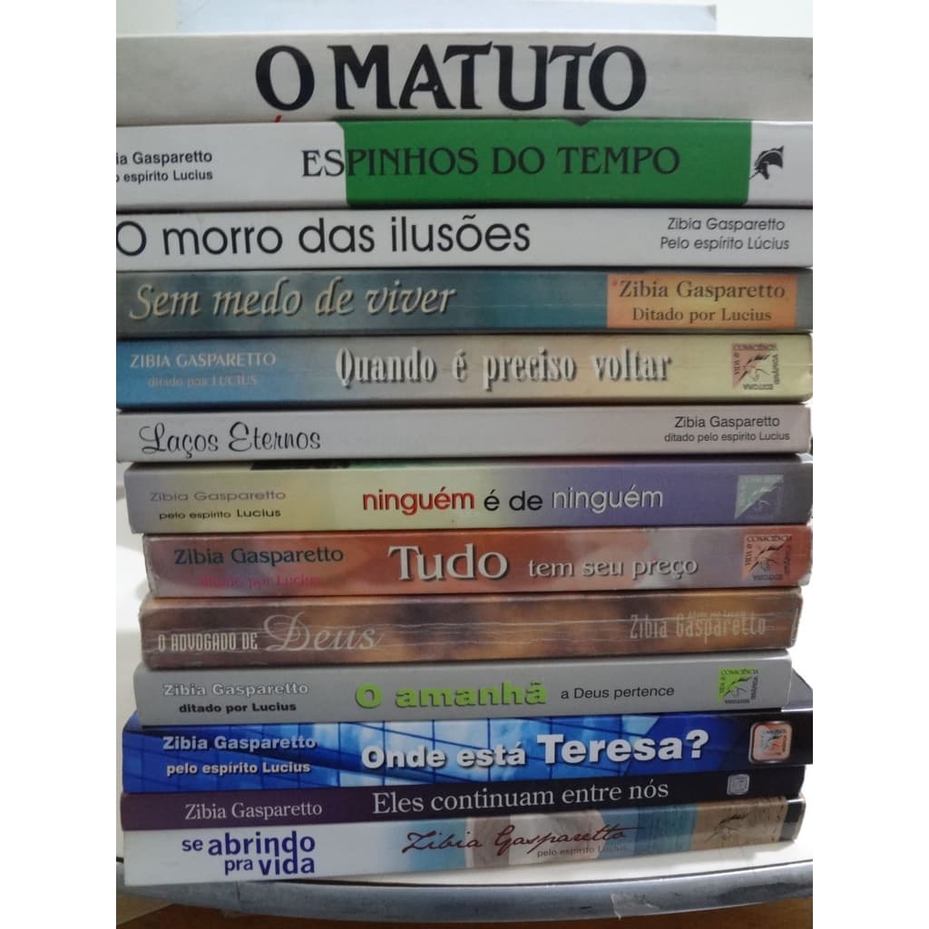 Livros de Zibia Gasparetto Tudo Tem Se Preço / Onde está Teresa / Pedaços do Cotidiano / O Matuto /