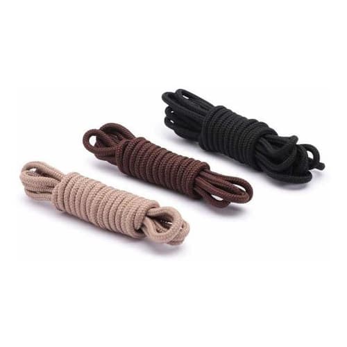 3 Pares de Cadarço Para Coturnos E Botas Em Poliéster Qualquer Tamanho