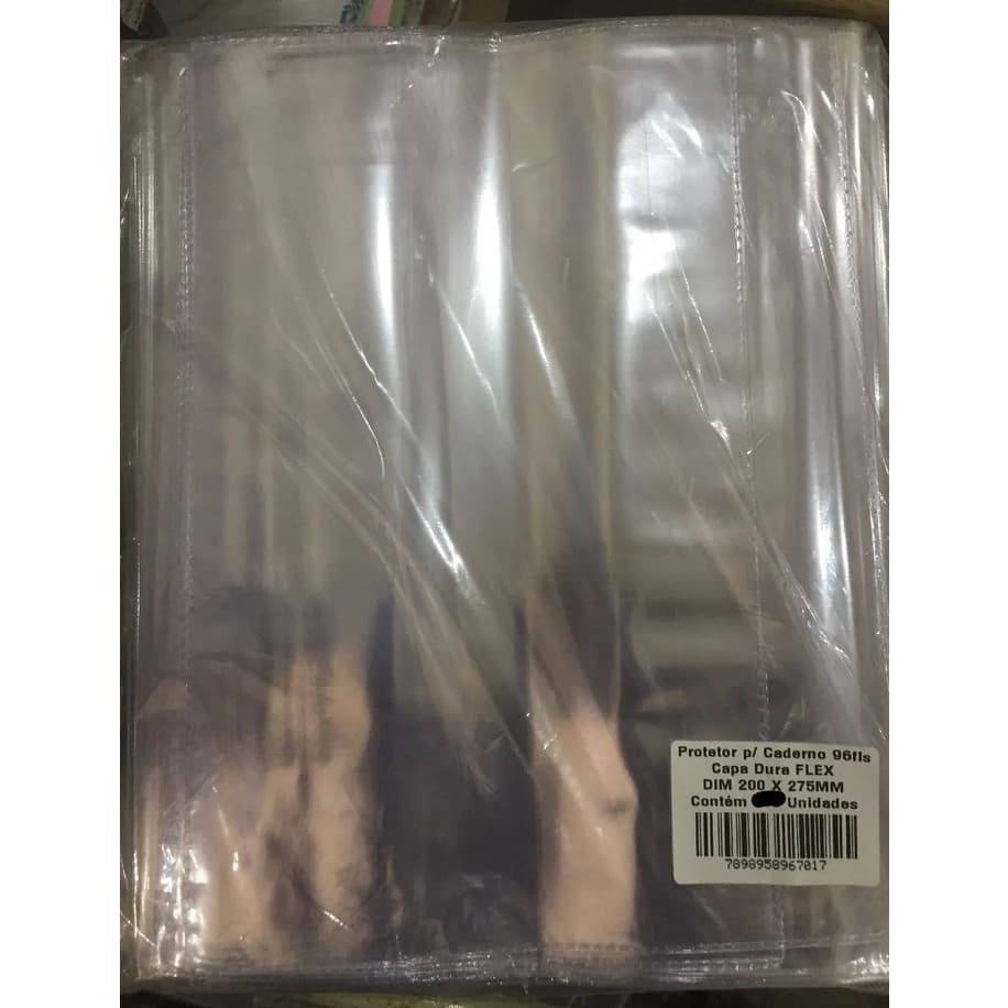 Kit 10 Capas Pvc reforçada Caderno Brochurão capa dura (43,5 x 29cm aberta) capa plastica PVC