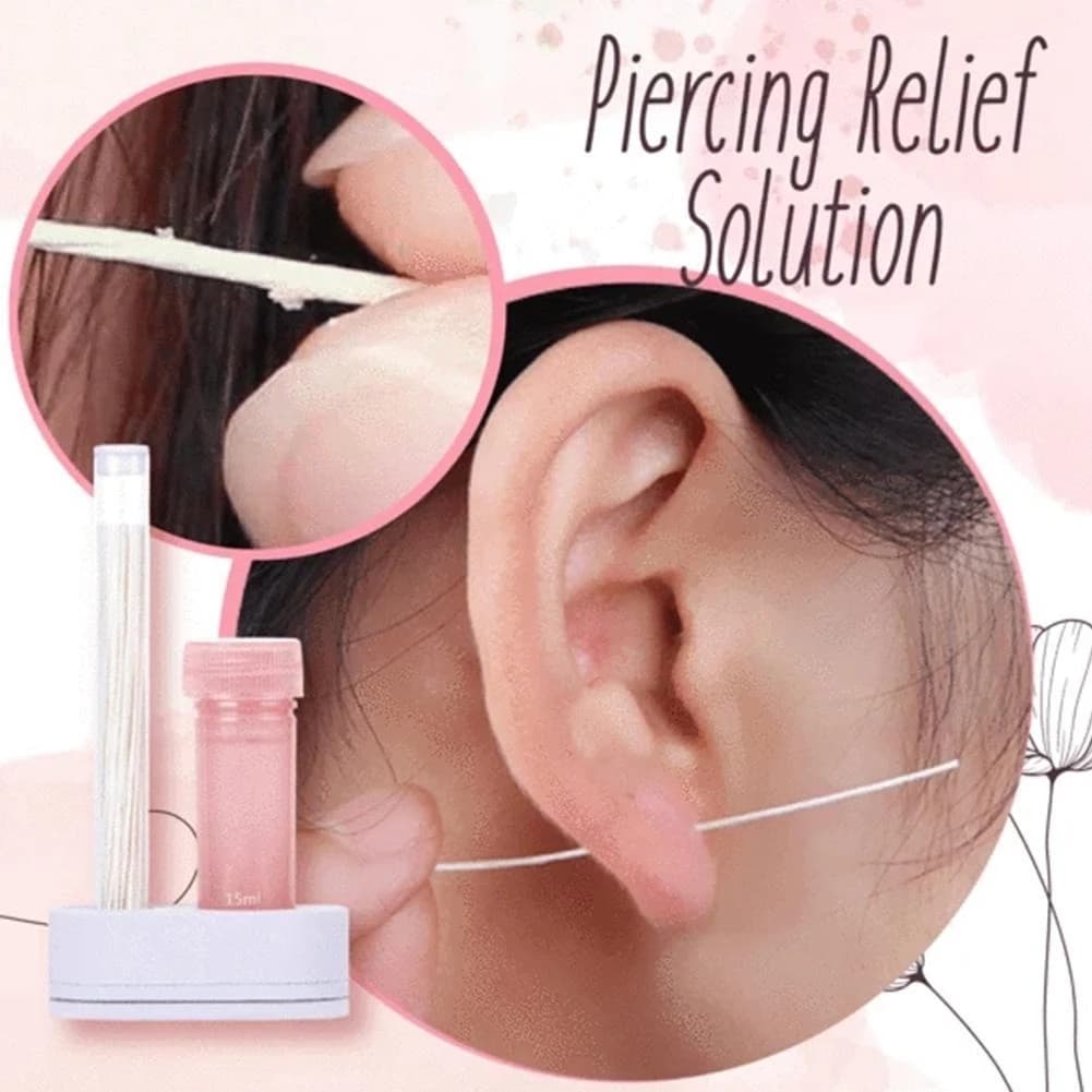 70 Peças Linha De Limpeza Para Orelhas Perfuradas Descartáveis/Desinfecção Anti-Bloquedagem Furado/Solução/Piercing