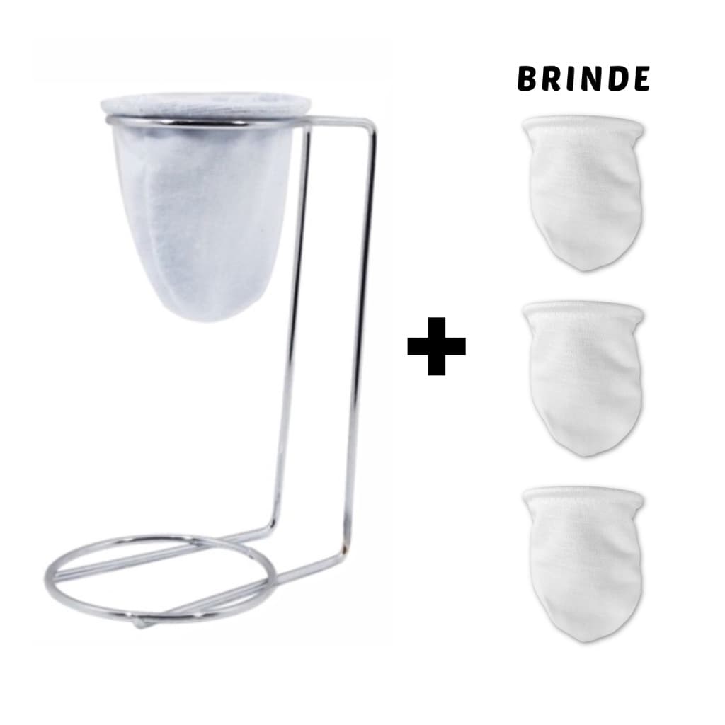 Mini Coador Individual De Café 1 Unidade + 3 Refis Extras