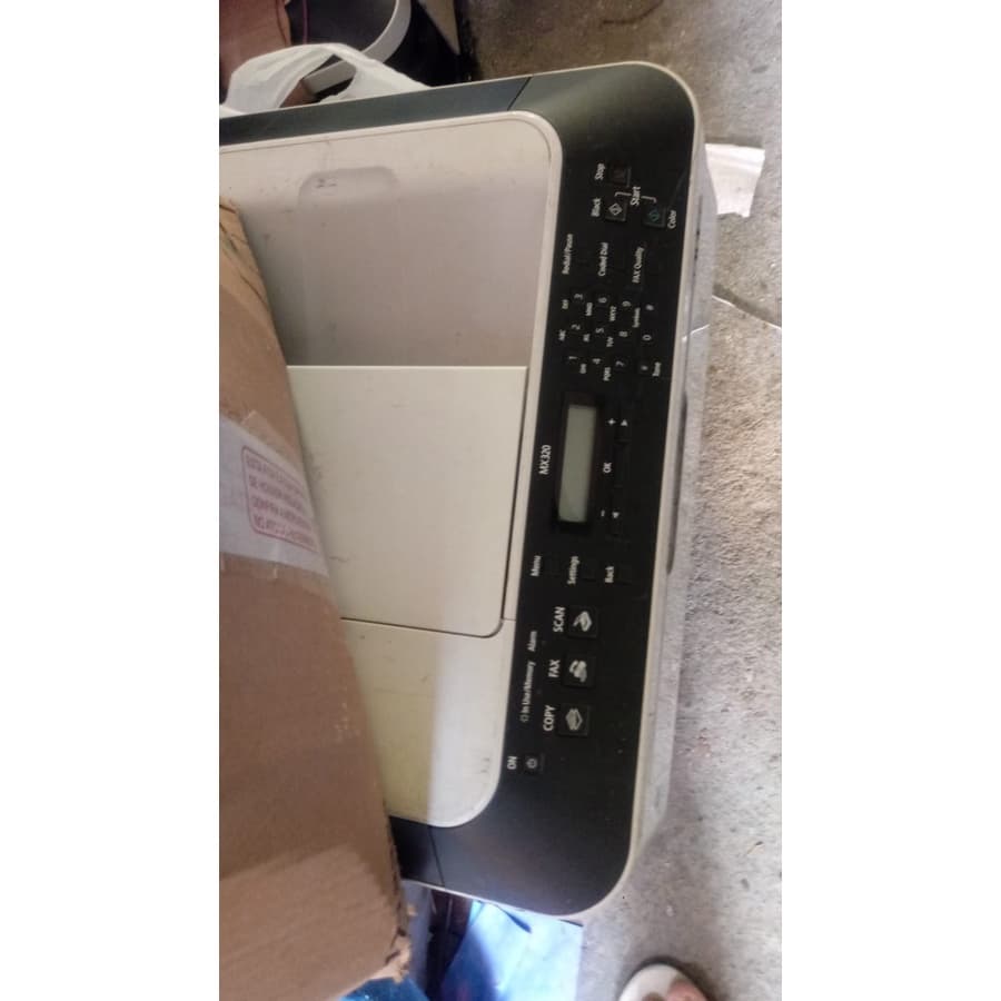 painel de impressora  canon mx 340