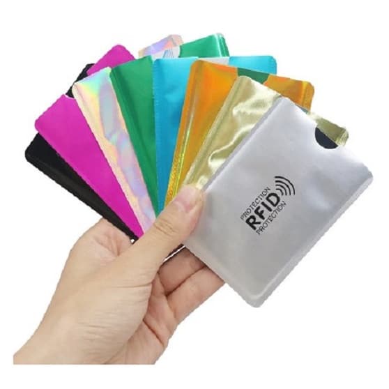 1 Capinha Protetor De Cartão De Crédito Rfid Anti Furto