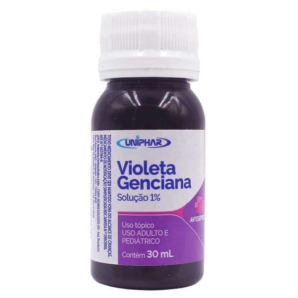 Violeta Genciana 30ml Solução 1% - Uniphar