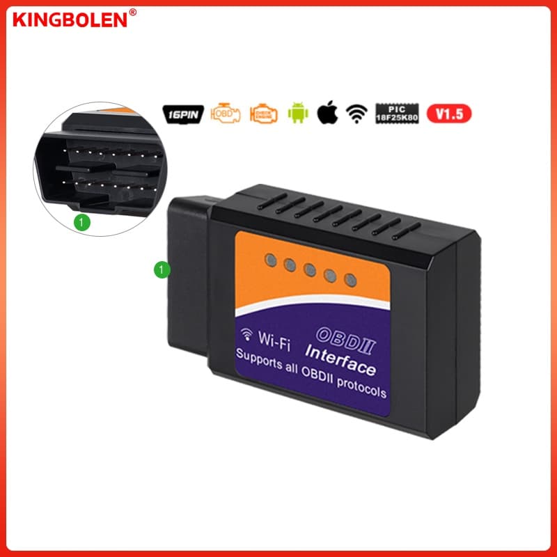 ELM 327 Obd2 Scanner 9 Protocolos Wifi Elm327 Obd II V1.5 Leitor De Código Automotivo Diagnóstico Car Doctor