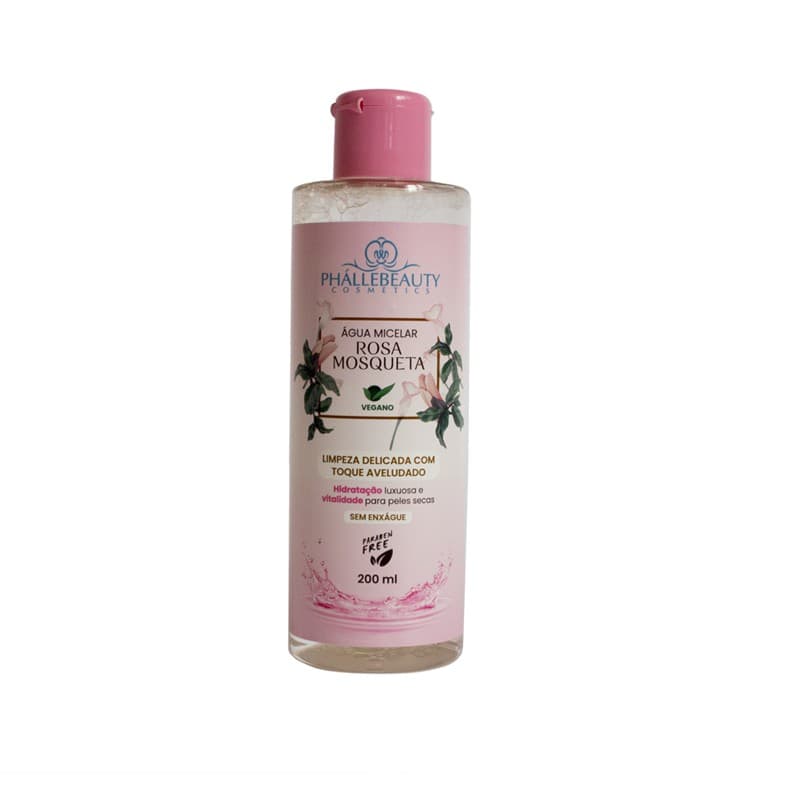 Água Micelar Rosa Mosqueta 200ml PhálleBeauty PH0502