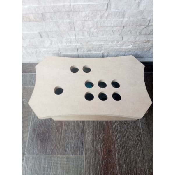 Caixa MDF fliperama arcade 1 player com 9 furações