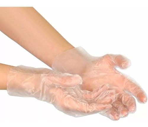 Luva Plástica Descartável 300 Unidades