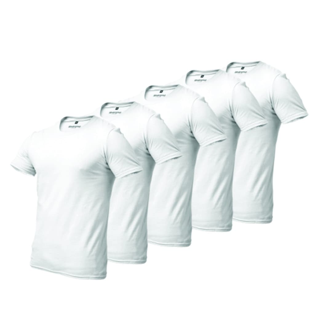 Kit 5 Camisetas Para Açougue Branca Malha Fria Poliviscose