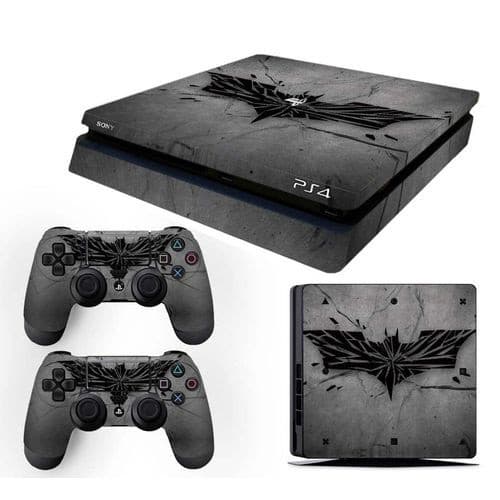 Skin PS4 Slim Batman Arkham Knight Cinza