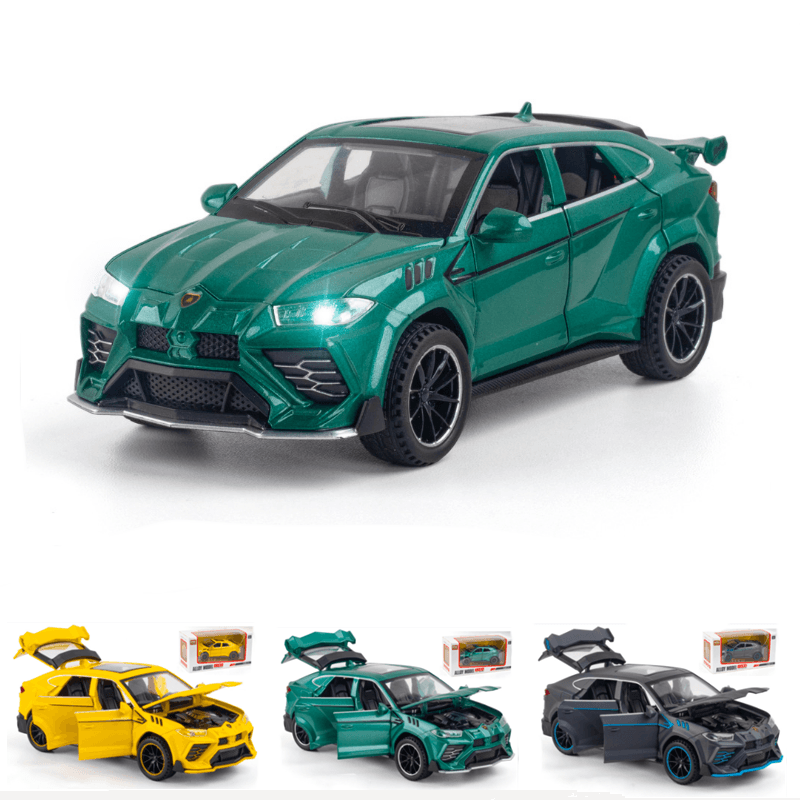 1 : 32 Lamborghini URUS Liga Modelo Som E Luz Pull Back Coleção Diecast Veículos Carro Brinquedos Para Crianças