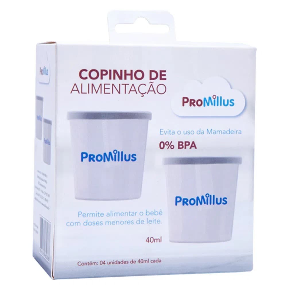 Copinho de Alimentação 40ml 4un. - Promillus