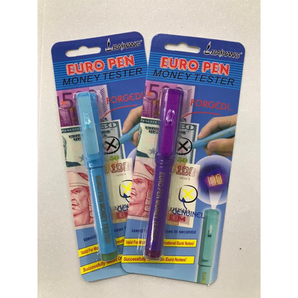 Caneta Testador De Dinheiro Nota Falsa Money Teste Detector
