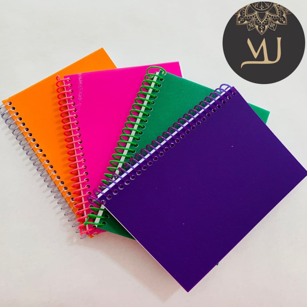 Caderno para Anotações 15,0 x 10,5 cm em Cores A6 - Sem Pauta/SEM LINHAS - Caderneta, Bloco de anotações