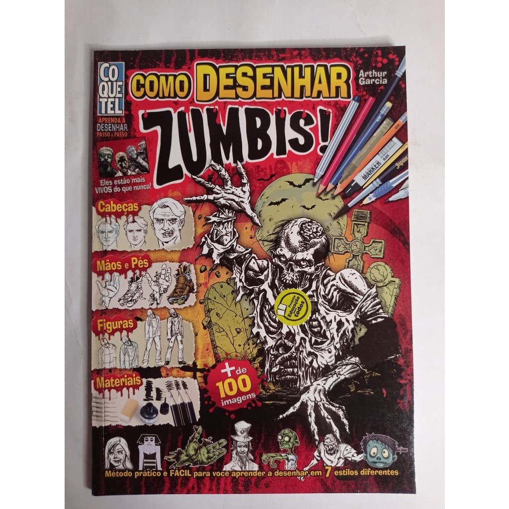 Como desenhar Zumbis! / Livro Estudar Guia Aprender Desenhar