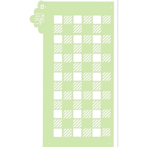 Estencil n•12 xadrez: Grasi Morais