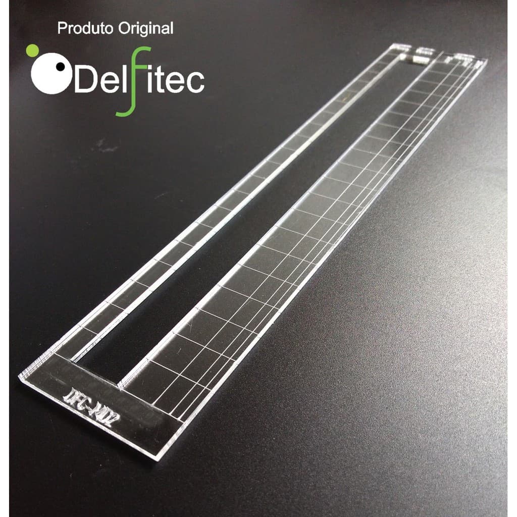 Régua Margem Costura Multiplas Medidas 22cm Acrílico Modelista MD2