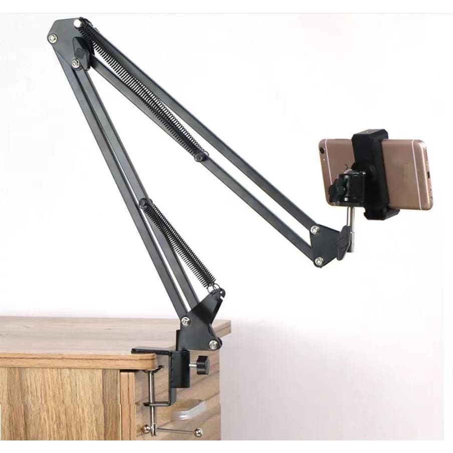 Suporte Celular Com Braço Articulado E Ajustado Para Mesa