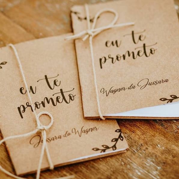 Caderno de Votos Livro de votos Personalizado Kraft 02 und