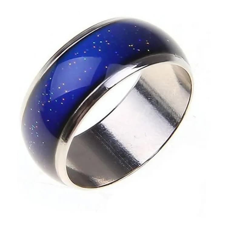 Anel Do Humor Muda De Cor Masculino Feminino infantil aliança Conforme O Humor 5mm 8mm fino grosso