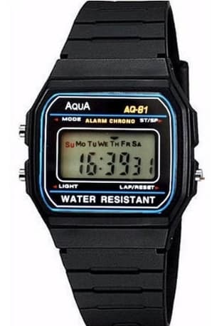 Kit 5 Relogios Digital Original Aprova Dagua Aqua F81 Revenda Promoção