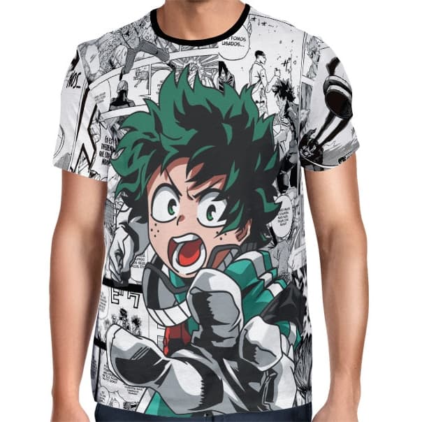 Camisa Full PRINT Manga Midoriya Hand - Boku No Hero Academia