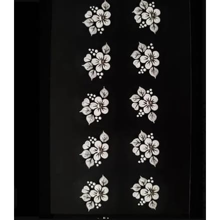 100 Adesivos de Unha 3D Brancos AST-10