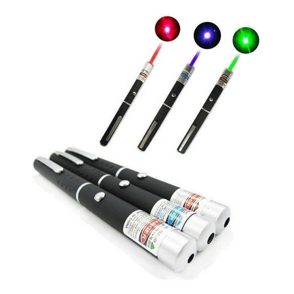 Caneta Laser Pointer 5mw Vermelho, Verde Ou Azul Power Point