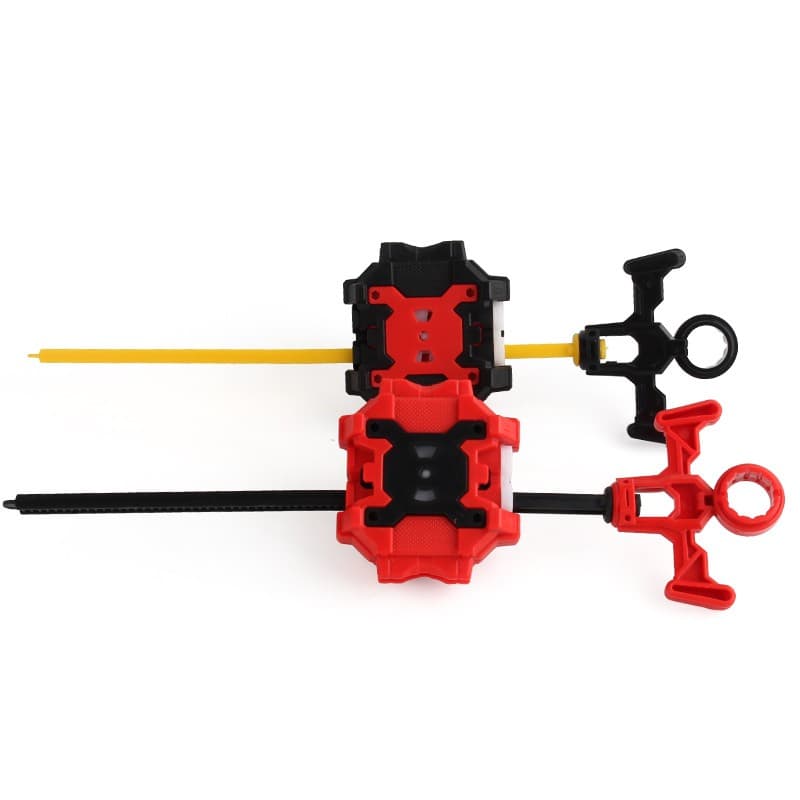 Transmissor Extrator Bidirecional Vermelho/Preto Burst Spinning Top Toys Launcher