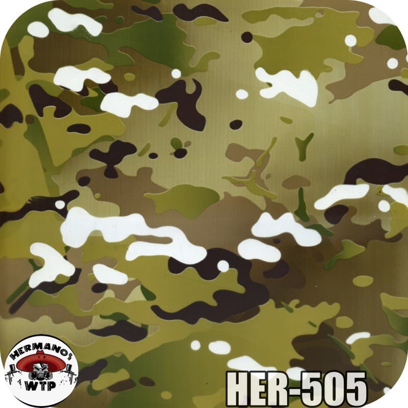 Película Pintura Hidrográfica Wtp 0,50x0,50 Camuflado Multicam HER-505