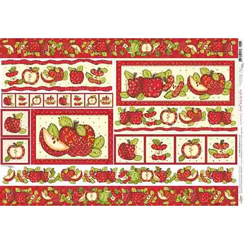 Papel Decoupage Pd-275 Maças 34,3x49 - Litoarte