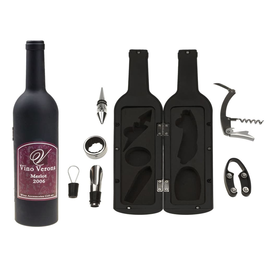 SACA ROLHAS C/ 5 ACESSORIOS GARRAFA