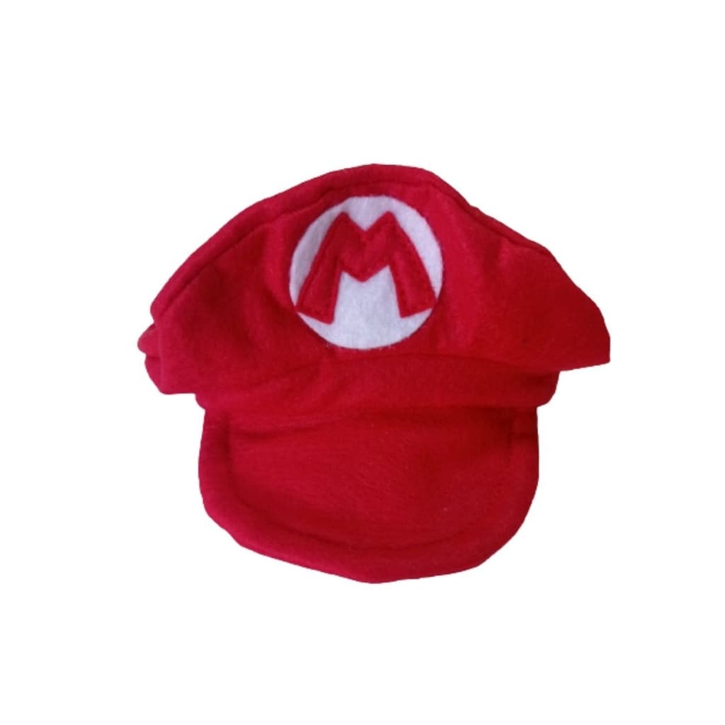 Chapéu para pet cachorro fantasia Mário