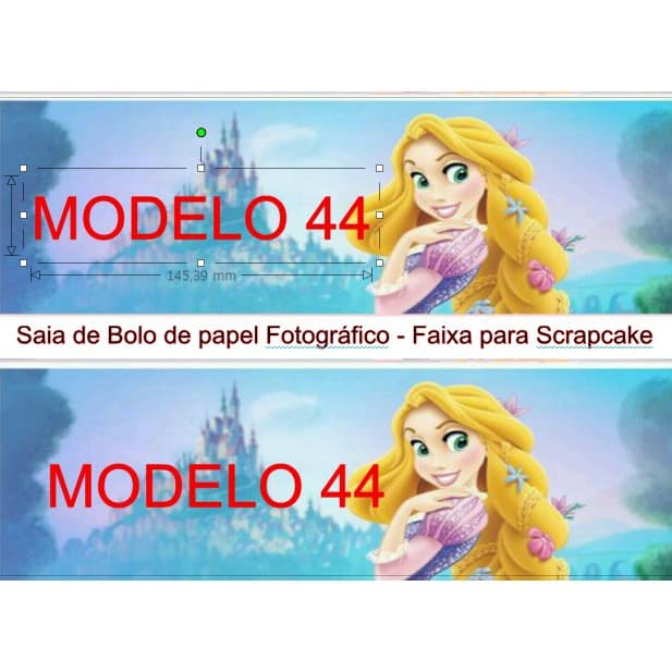 Saia de Bolo de Papel Fotográfico