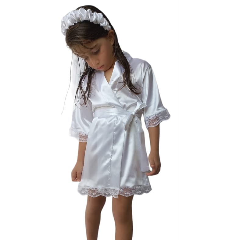 Robe  De Cetim Daminha Infanti