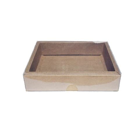 Caixa com Tampa Transparente PVC Nº 6 (13cm x 13cm x 4cm) Com 10 uni