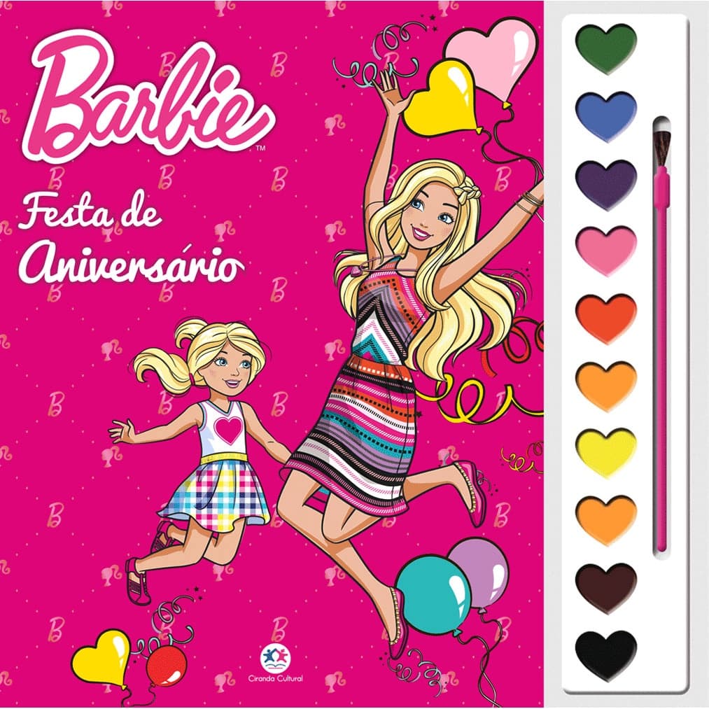 Aquarela - Barbie - Festa de Aniversário