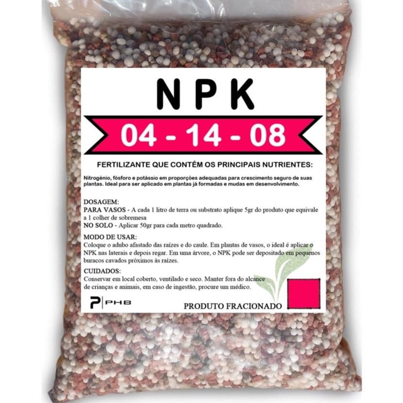 1kg de Adubo Fertilizante NPK 4.14.8