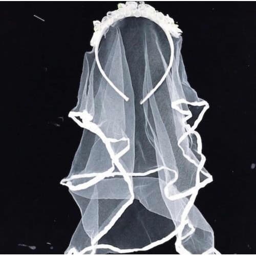 1 Tiara/ Tiarinha/ Veuzinho / Véu De Noiva Despedida Chá