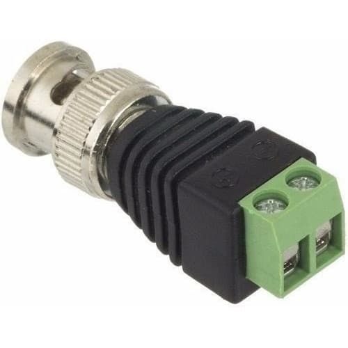 Conector Bnc Com Borne (macho) Para Cftv 20 Unidades